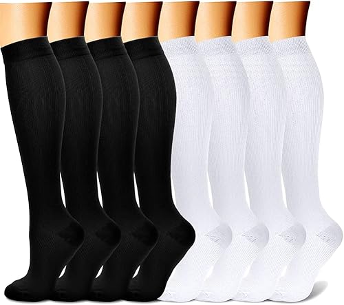 Miniatura 127 de CHARMKING Compression Socks for Women & Men Circulation (8 Pairs) 15-20 mmHg is Best Support for Athletic Running,Cycling
