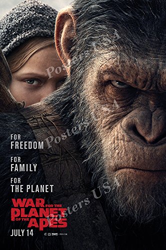 PremiumPrints - War for The Planet of The Apes Movie Poster Glossy Finish Made in USA - FIL190 (24' x 36' (61cm x 91.5cm))