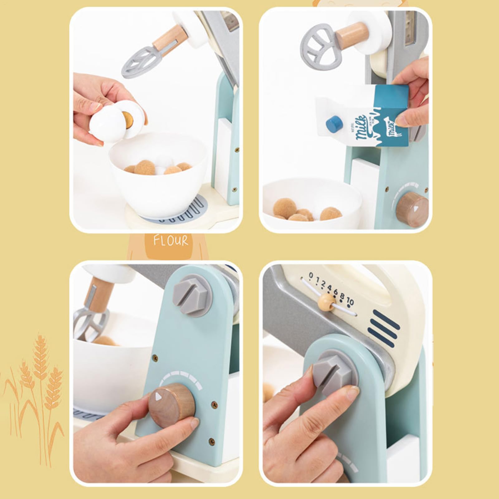 Giocattolo Cucina per Giochi di Ruolo Gadget Evolutivo per Giochi di Ruolo | Set Frullatore Giocattolo Elettrodomestico da Cucina Per Bambini in Età Prescolare, Scolare, Ragazze, Classe Scolastica