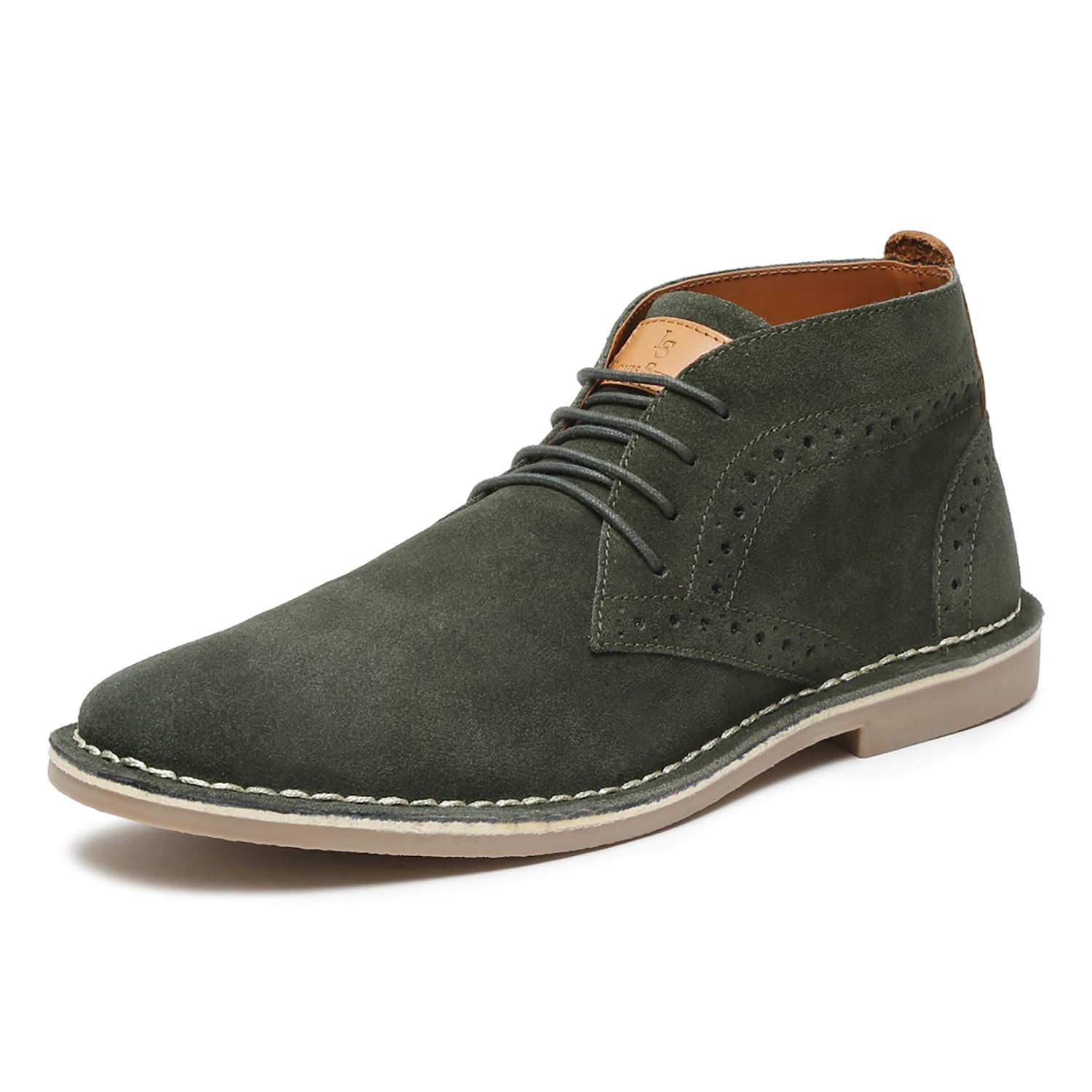 LOUIS STITCH Chukka Boots for Men| Suede Leather Boots for Men| High Ankle Casual Boot | Casual Office & Trekking Shoes | Hiking Boots for Men | Stitch Down Desert Boots | [LSSDSUCKBGJB_]