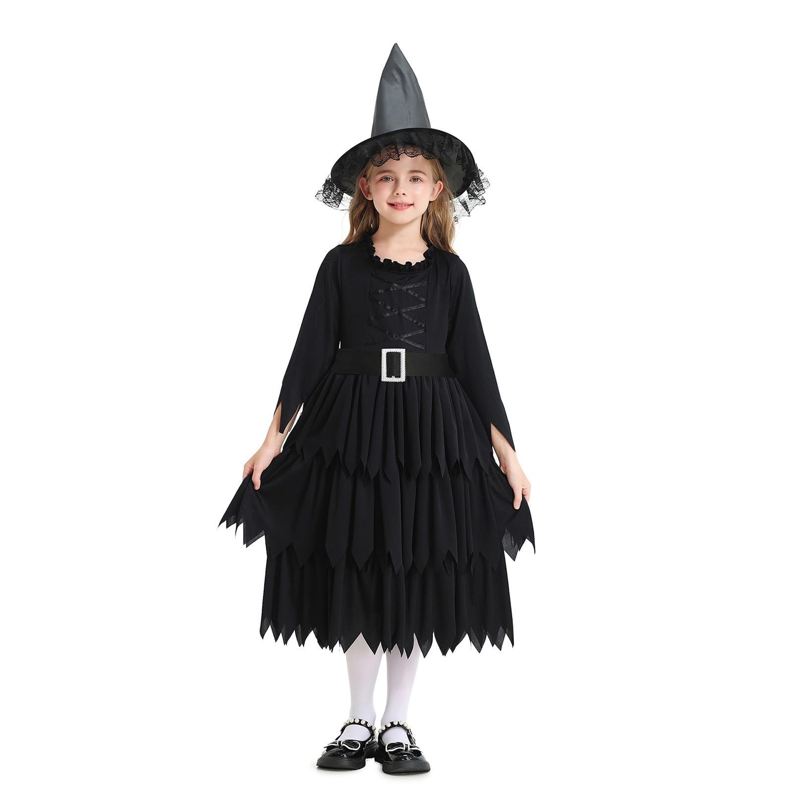 Halloween Kostüm Kinder Hexe Mädchen Halloweenkostüme Kostüme Für Kinder Hexen Verkleidung Set Witch Verkleidung Party Karnevalskostüme Karneval Mottoparty Halloween Accessoiresf