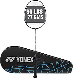 YONEX Raquete de badminton grafite Astrox Lite 27i (G4, 77 gramas, tensão de 13,6 kg, azul)