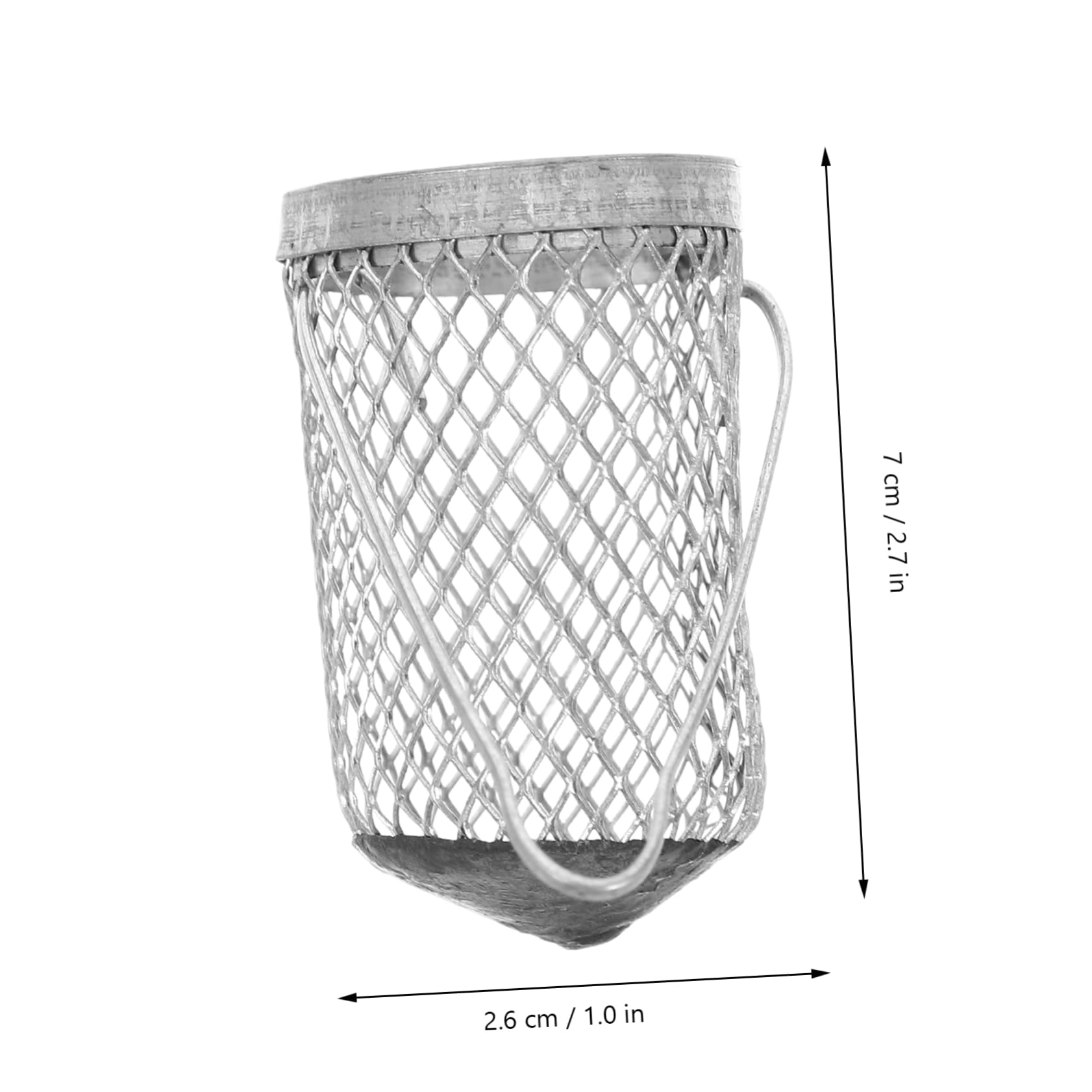 Toyvian Portable Fishing Bait Cage Metal Bait Holder for Feeder Fishing Lure Basket Holder Enhance Your Catch