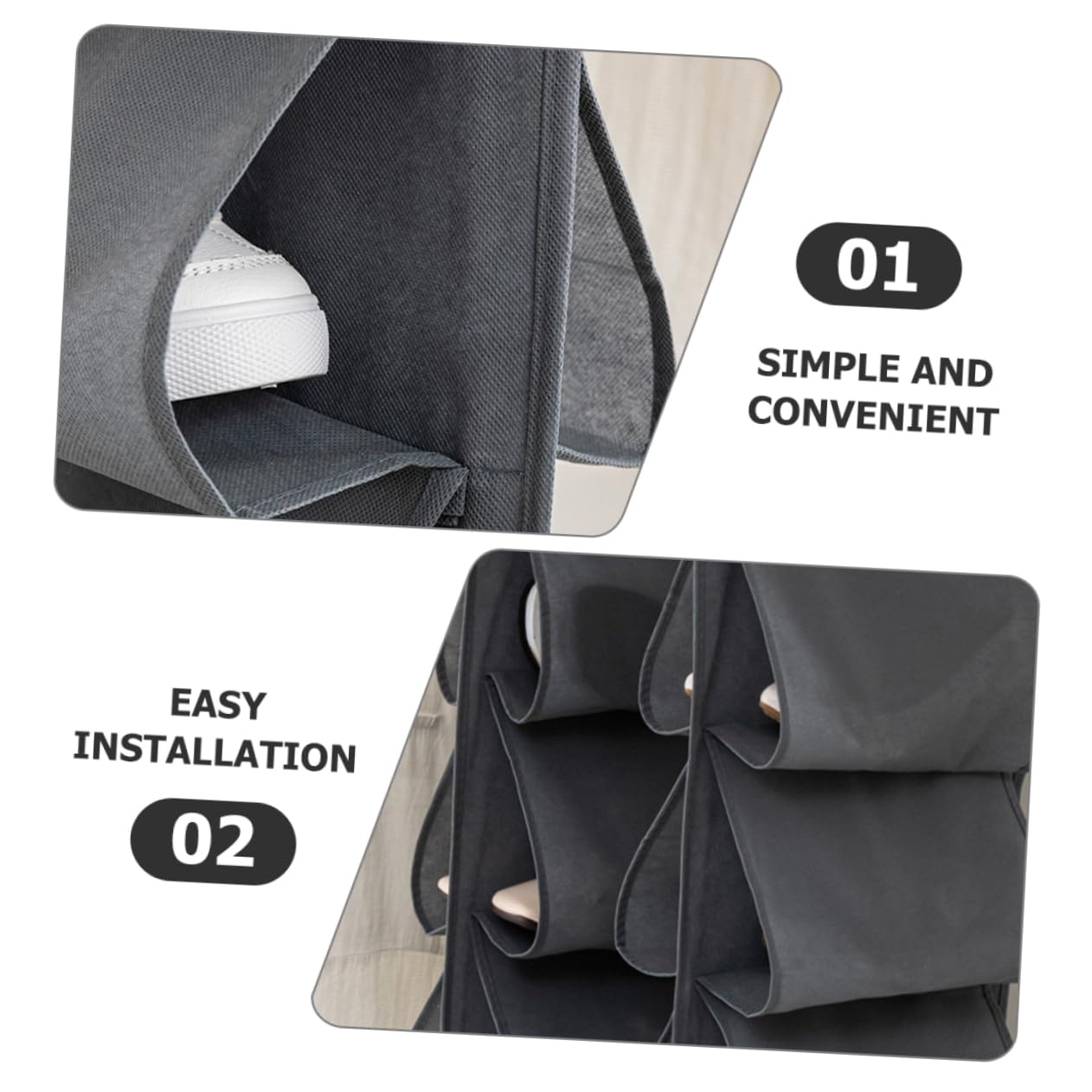 SOLUSTRE Multi Tier Hanging Closet Organizer Bag Creative Storage for Shoes Towels Pants and More Capacity Easy Installation Versatile for Home Use