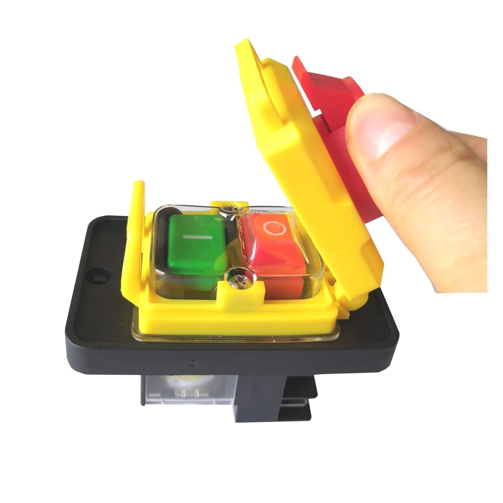 Interrupteur KJD12-14 poussoir de sécurité 6 broches pour stopper vos outils d'atelier