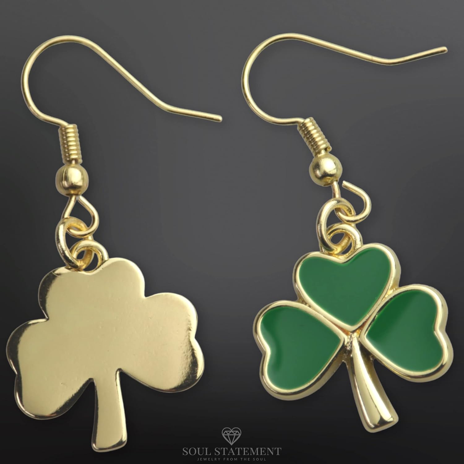 Shamrock Dangle Earrings for Women, Green Clover Saint Patty's Jewelry, St Patrick's Day Lucky Charm Accessories - Image 7