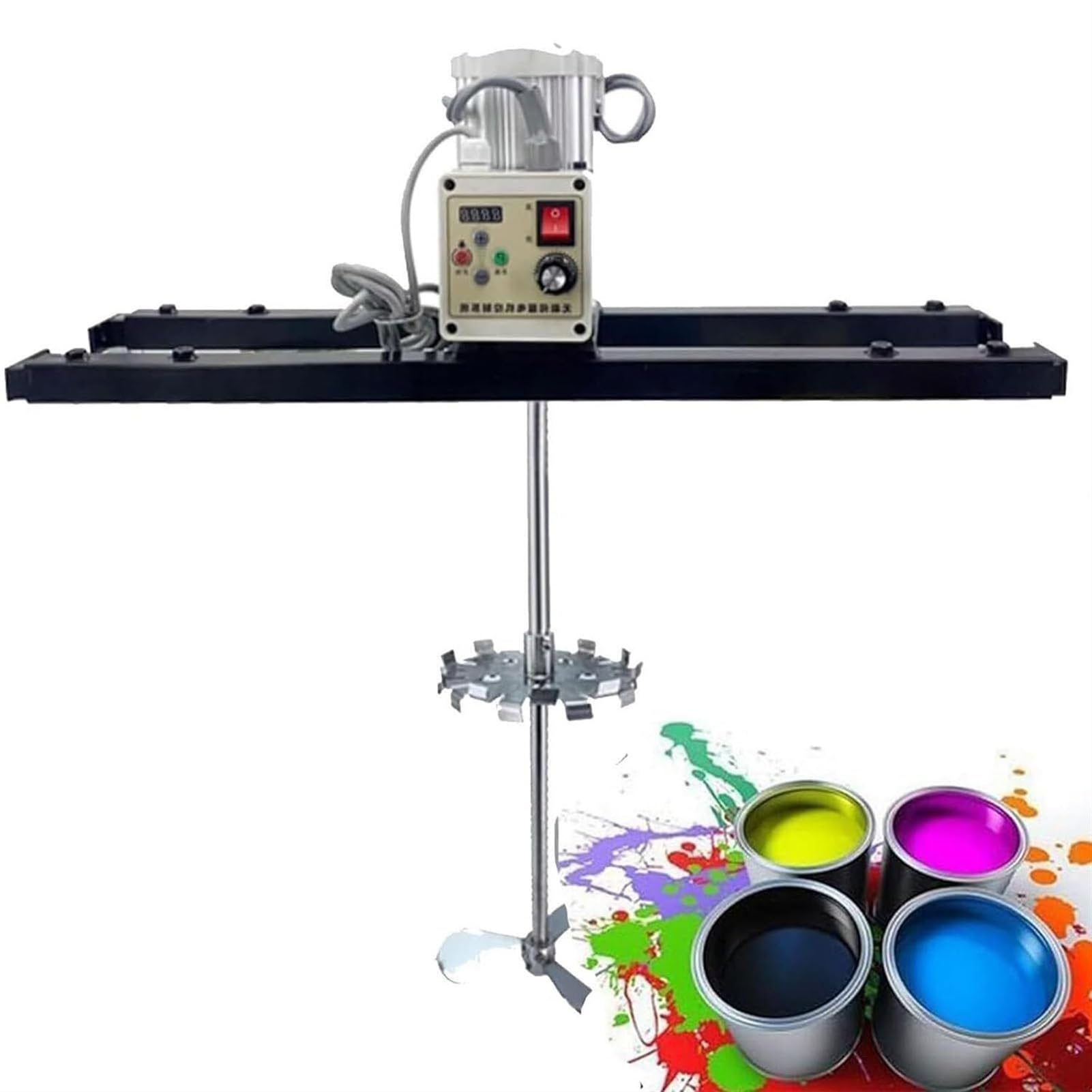 Miscelatore d'Aria, Miscelatore Elettrico con Serbatoio da 2100 W, Miscelatore Pneumatico per Vernice per Decorazione di mobili, Studio di Pittura (B)