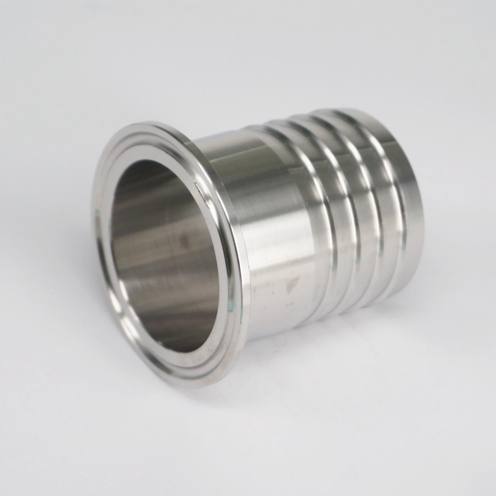 Passend for Rohr I/D 51 mm 2 Zoll x 64 mm Ferrule Clamp O/D 2 Zoll Tri Clamp 304 Edelstahl Ferrule Clamp Rohrverschraubung