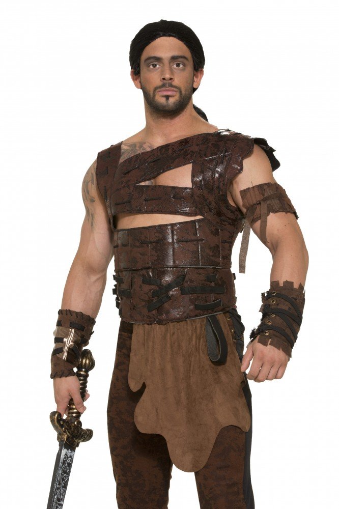 game of thrones gear shoperama Men's Brown LARP Costume Chest Armour Harnisch Gr. M/L Fashion extra large PEDALS Arcane Mage BiS list Kopfumfang:L (58 - 61 cm)