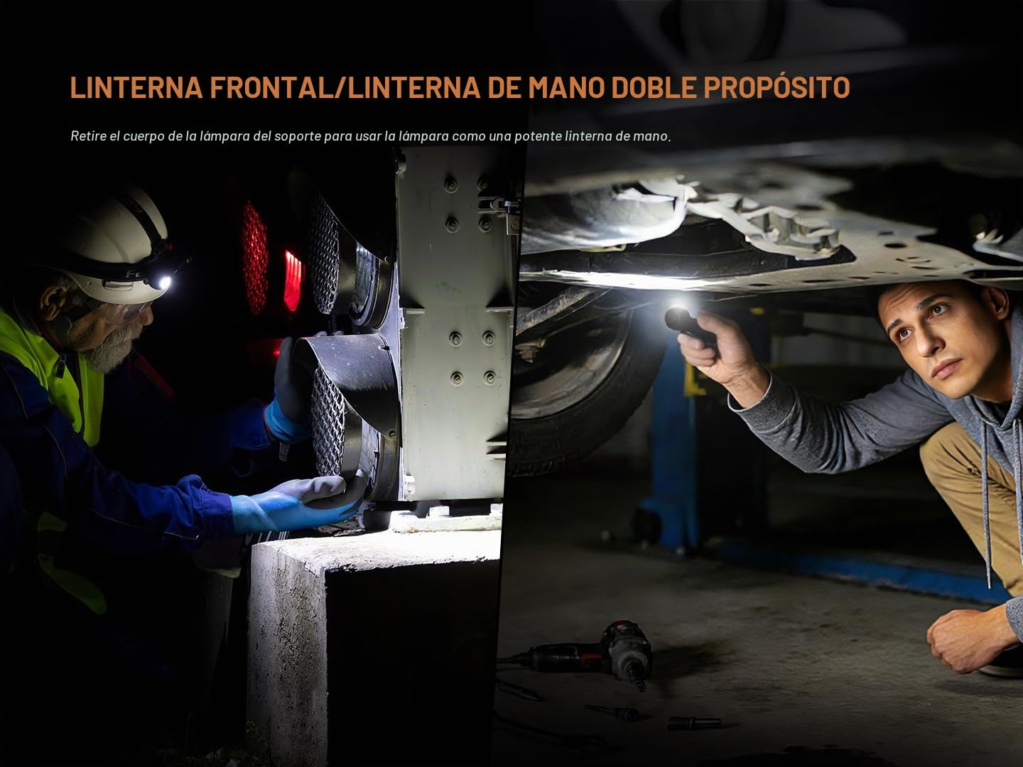 Fenix HM61R V3.0 - Linterna frontal recargable para exteriores | 1800 lúmenes | 195 m | 300 horas máximo | Haz principal, haz de inundación, haz rojo/flash | Base magnética | IP68