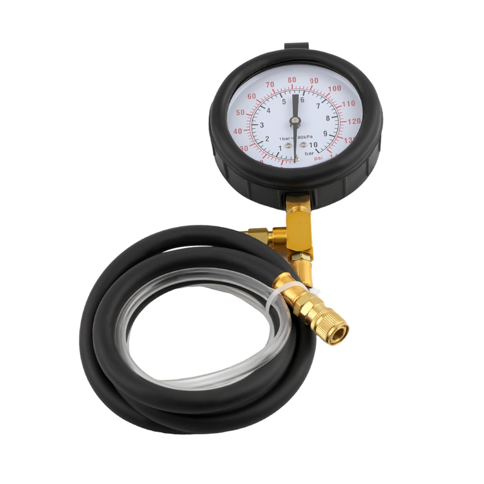 maXpeedingrods Comprobador de presión de gasolina, medidor de presión, cuchillo, presión de combustible, juego de herramientas 0-10 bar