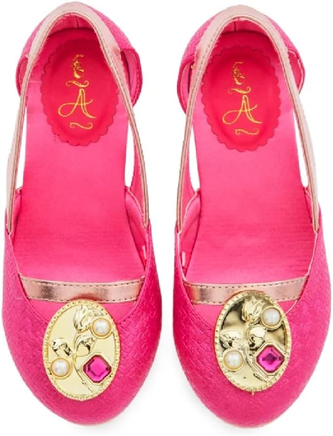 Disney Aurora Costume Shoes for Kids - Sleeping Beauty Size 9/10 YTH Pink
