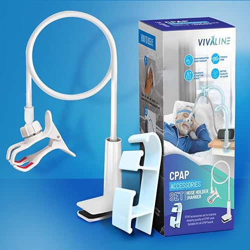 Soporte para manguera CPAP para evitar fugas y enredos en el tubo, ajustable, extraíble y resistente, organizador de cama, soporte para máscara,