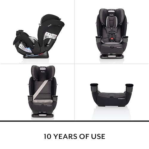 Miniatura 3 de Evenflo All4Stages - Asiento convertible delgado 4 en 1 para automóvil (gris balduino)