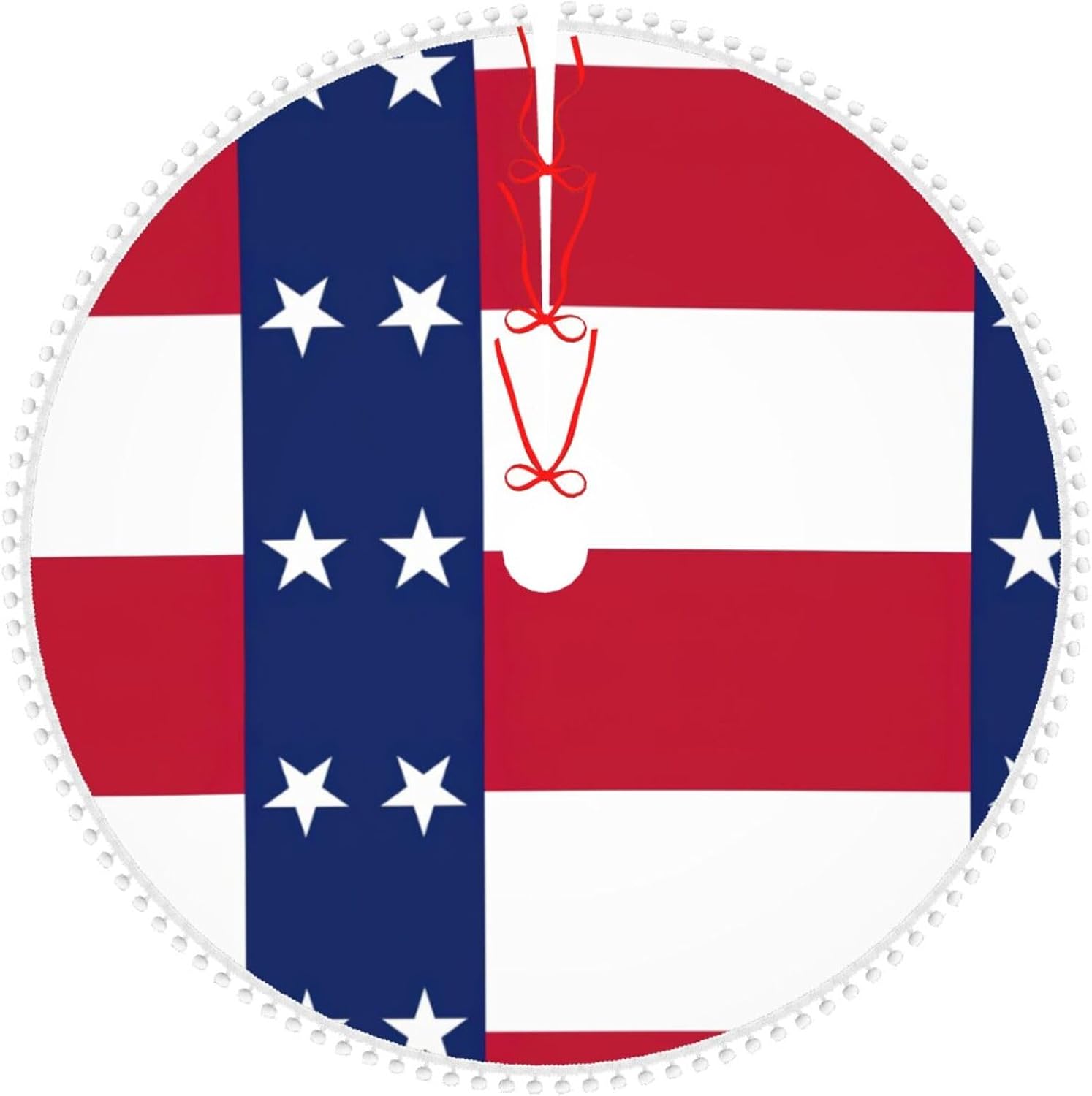 Texas State Flag Weihnachtsbaum Rock mit Pom Pom, Winter