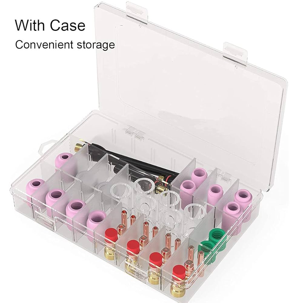 Amazon | QAQGEAR 61 個 TIG 溶接トーチスタビーガスレンズ #12