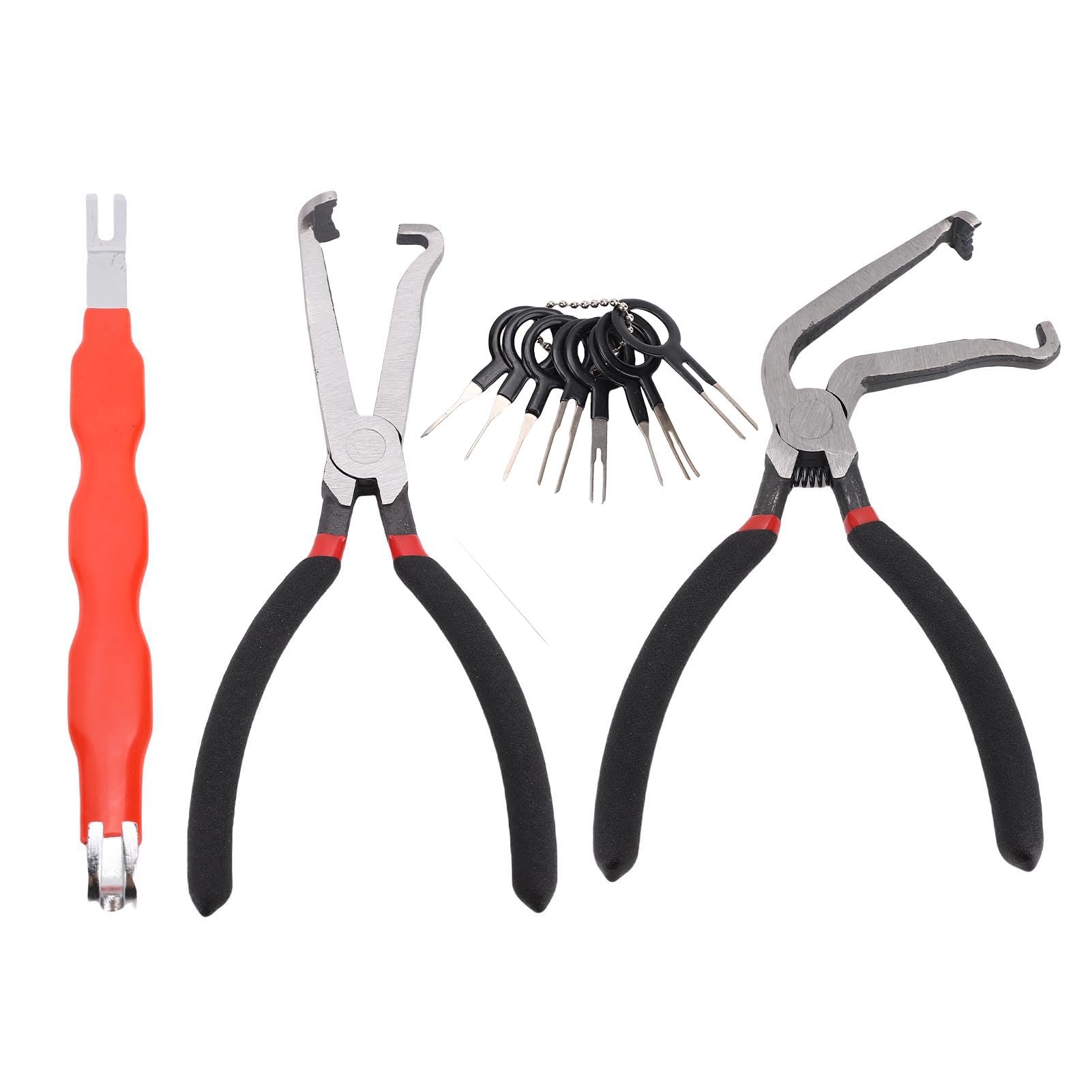 KIMISS Electrical Disconnect Plier Efficient Disassembly Tool Set for Automotive Maintenance and Repairs (Red 70T)
