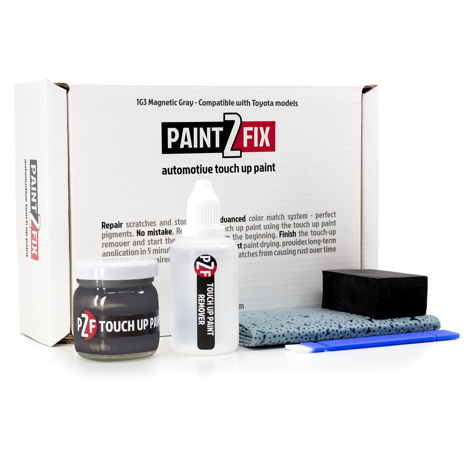 【you.gettomi】 1G3 Magnetic Gray Touch Up Paint Kit for Toyota Scratch and