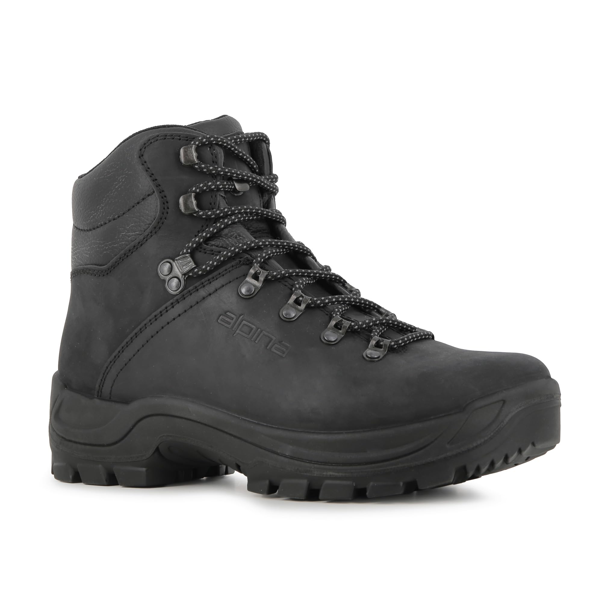 Alpina Tundra Trekkingschuhe Herren | Wasserdichte Bergschuhe, mit Lederoberfläche & starkem Profilsohle, Wanderschuhe für Bergwege