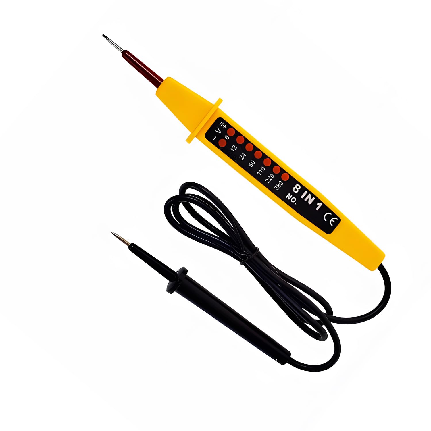 Two Pole Voltage and Continuity Tester, Yellow - Electrical Testing Tool for Accurate Voltage Measurement and Circuit Continuity - Image 3