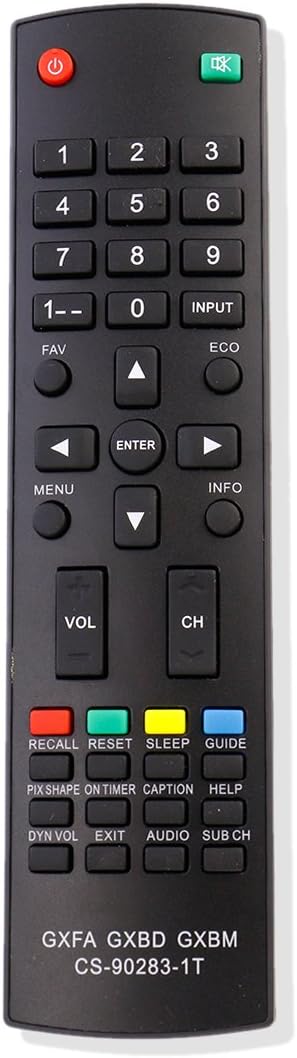 ZdalaMit 4-in-1 Replaced TV Controller Remote Control sub GXFA GXBD GXBM CS-90283-1T Fit for Sanyo TV DP32242 DP55441 DP46142 DP40142 DP42142 DP32640 DP42740 DP42841 DP46841 DP50741 DP50842