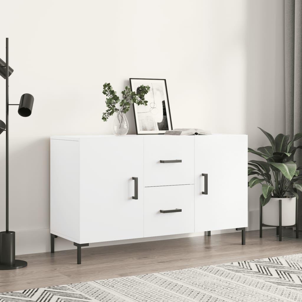 ShGaxin Kredens biały 100 x 36 x 60 cm materiał drewnopochodny, komoda do sypialni, komody i kredensy, szafka do salonu, komoda, komoda do przedpokoju, meble pokojowe - 828172