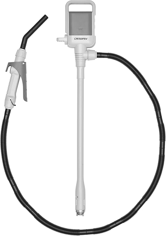 DEWAY Automatic Fuel Transfer Pump with Nozzle for Quick Flow Control & Stop, 3X More Powerful D
