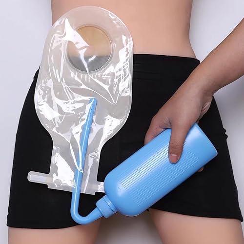 Miniatura 7 de Herramienta de limpieza de bolsas de colostomía, botella de lavado de bolsas de ostomía, bolsa de estoma para lavar botellas de lavado para todas