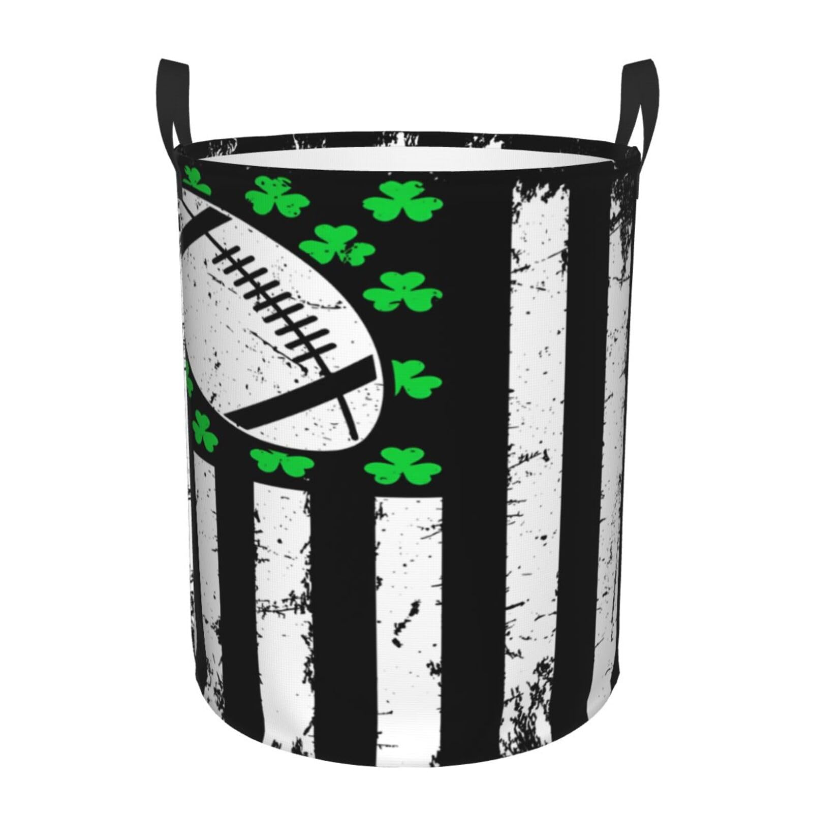 Cesta per Bucato 40X50cm St. Patrick's Day Irish Football American Flag