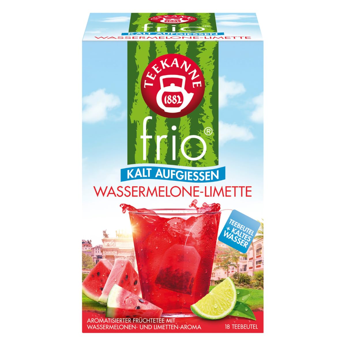 frio Wassermelone Limette 10 Packungen à 18 Beutel, 450g