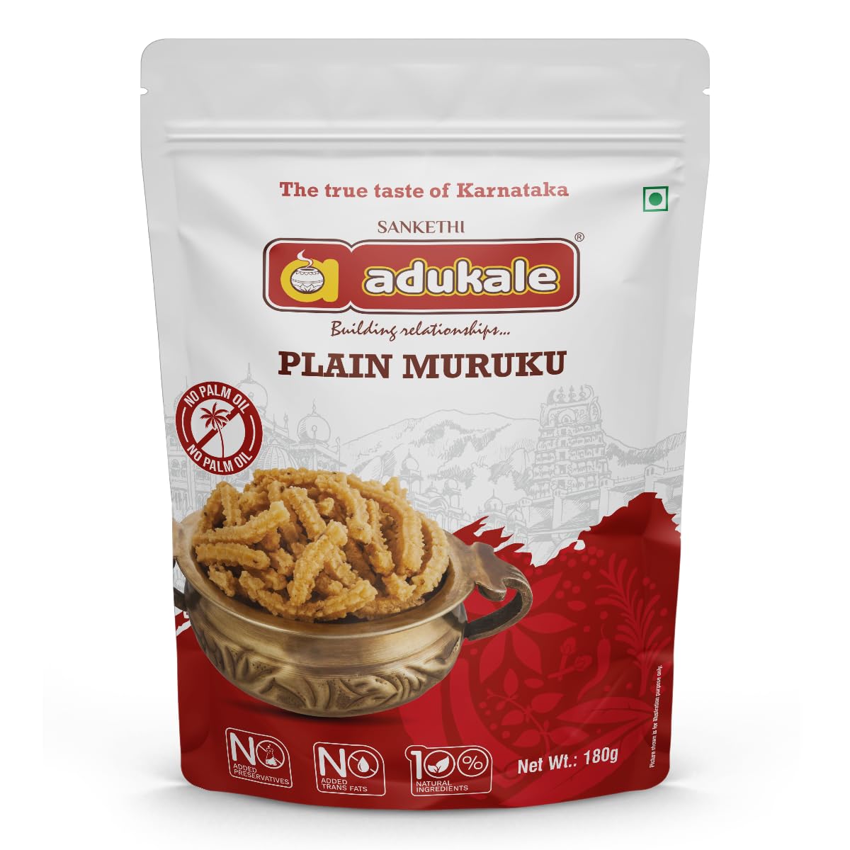 Adukale Plain Muruku |180 grams Pack | No Palm Oil (B097QNQXLC) Amazon Price History, Amazon Price Tracker