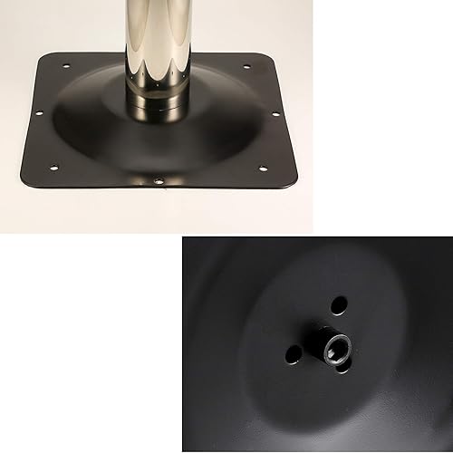 Miniatura 5 de Patas de escritorio de una sola columna resistentes, patas de acero inoxidable para mostrador, columna de soporte para patas de mesa de café de bar,