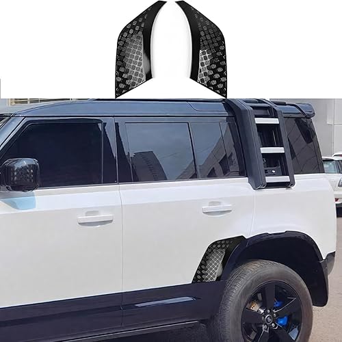 Rear Bumper Side Scuff Plate for 2020‑2025 Land Rover Defender 110 130 Only, Glo