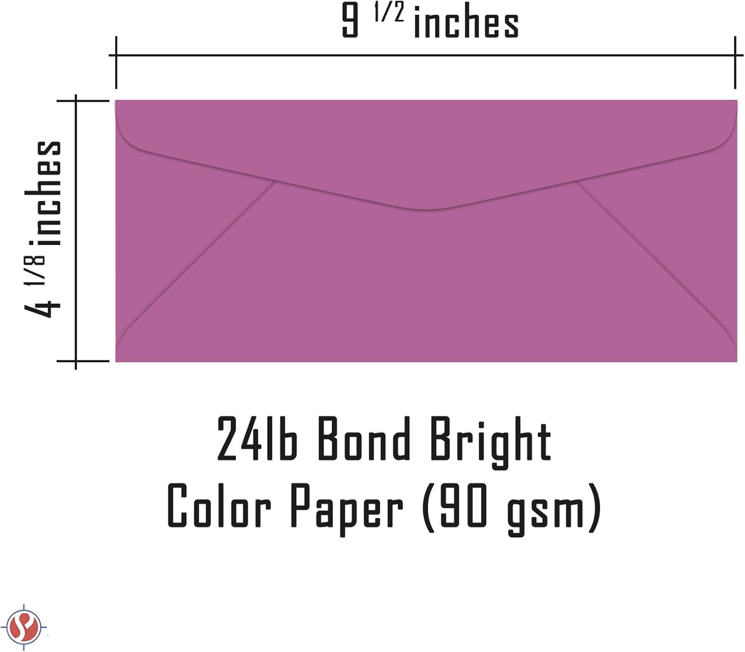Planetary Purple #10 Business Color Mailing Envelopes | 4 1/8 X 9 ½ inches | 24lb Bond Bright Color Paper (90 GSM) | 50 Envelopes Per Pack