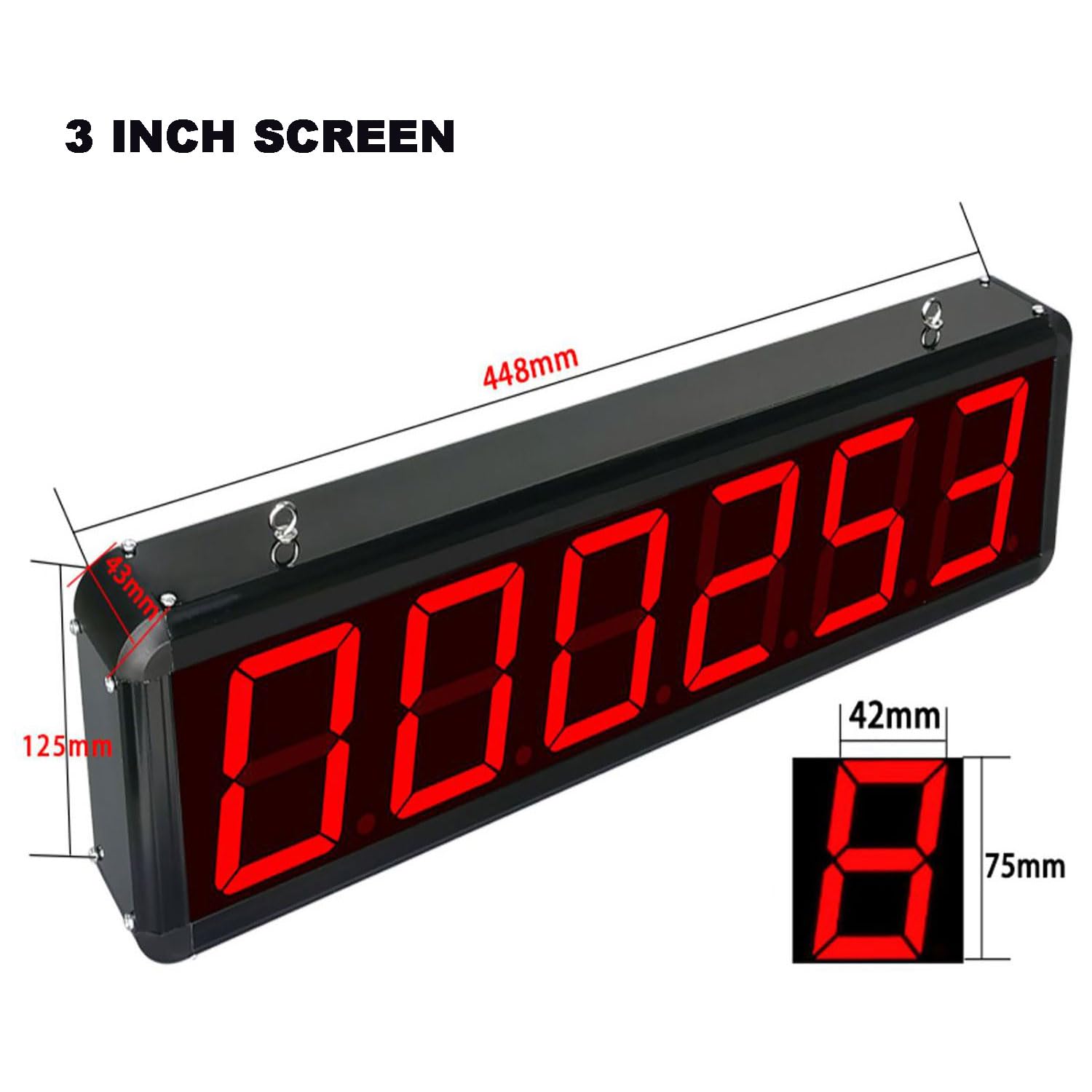 Contatore Digitale Industriale, Conta Fino a 999999, Display da 3 Pollici, Distanza di rilevamento 10-15 cm e 20-45 cm, Forte Resistenza alle interferenze per Linee di produzion,