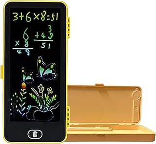 Led Drawing Pen Case. Kids Pencil Box with LCD Screen and Writing Pen with Erase Button (Multi Color) Price In India