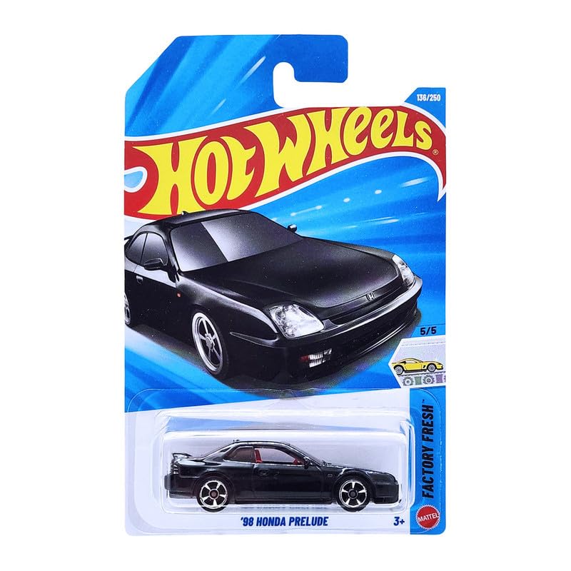 Image of Hot Wheels 98 Honda Prelude Factory Fresh Ages 3 and Up 136 /250 (Black)