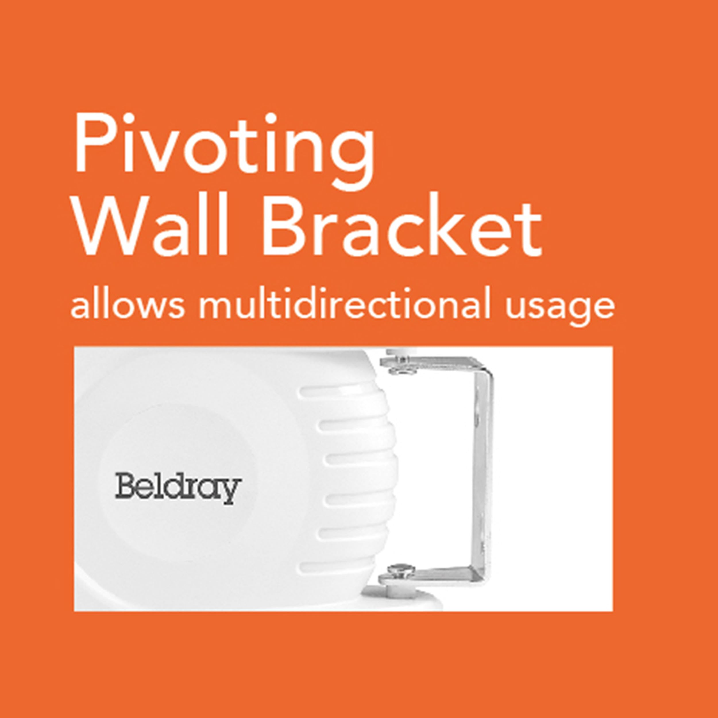 Beldray Corde à Linge Rétractable 12 mètres, Fil à Linge Rétractable Extérieur ou Intérieur pour Vêtements, Très Résistant, Installation Murale Flexible et Facile, Étendoir à Linge pour Murs