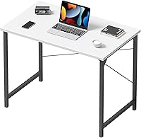 Vista 102 de CubiCubi Escritorio para computadora, escritorio pequeño de oficina en casa de 40 pulgadas, mesa de PC de estilo moderno y simple para el hogar
