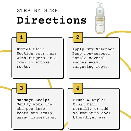 Miniatura 4 de Yellow Bird - Champú en polvo seco totalmente natural, sin aerosol, sin talco, en polvo voluminizador para cabello claro y oscuro.