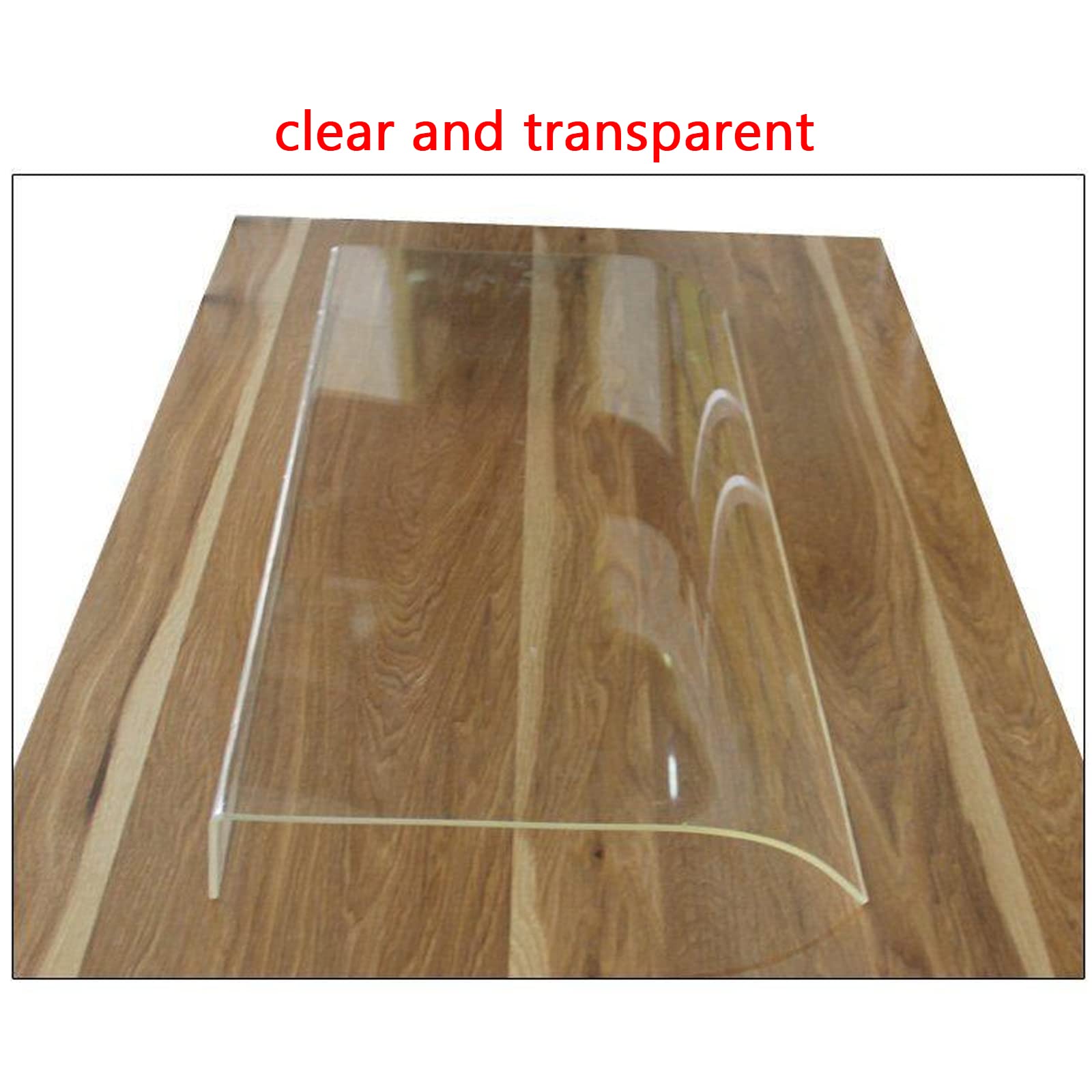 Toldo curvado de policarbonato para puerta de entrada, protección UV, cubierta de techo transparente para el hogar, jardín, entrada (4 pies)