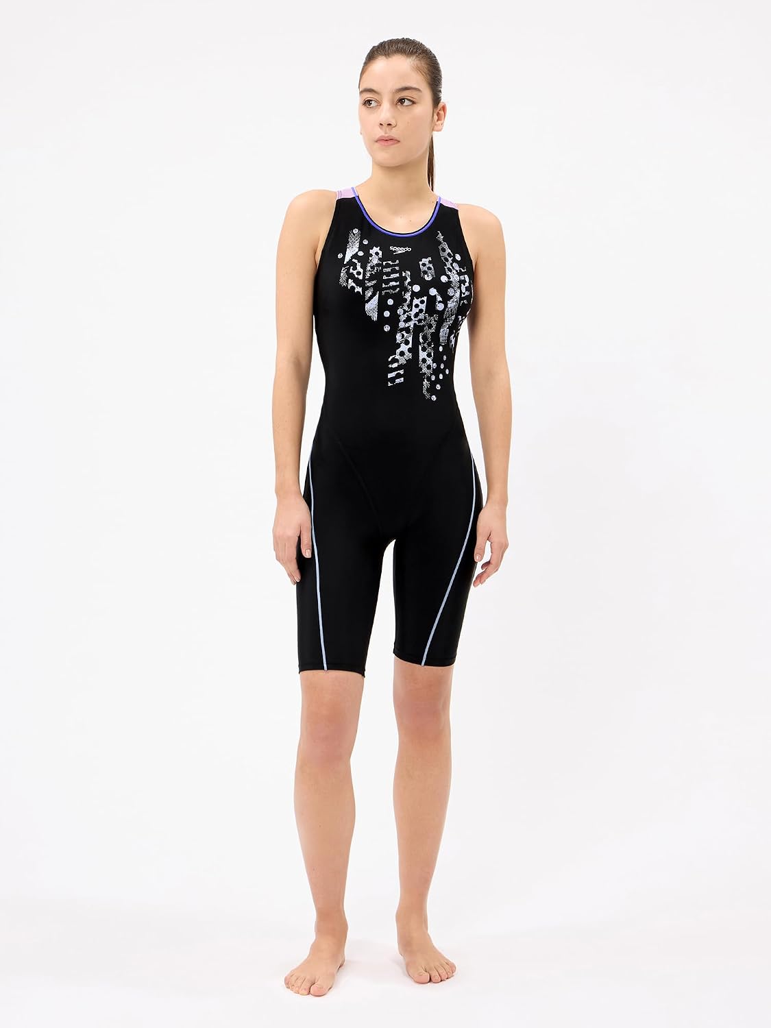 Speed Women's Crash Dot Loose Kneeskin Fitness Swimsuit