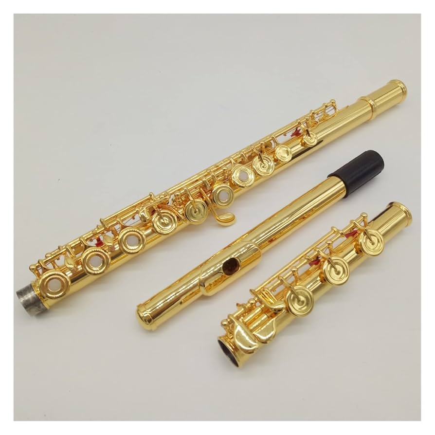 Amazon.co.jp: 金メッキ フルート フレンチ ボタン スプリット E