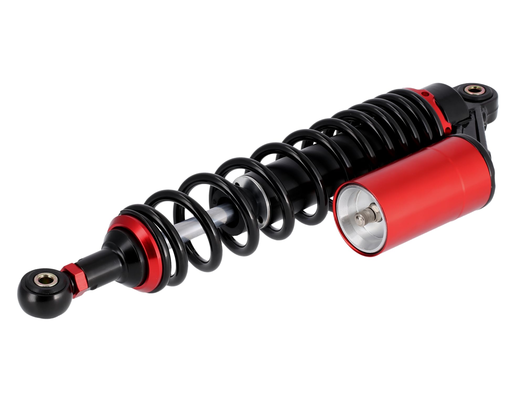 Set: Tuning-Federbeine 360mm, mit externen Ausgleichsbehälter, Schwarz/Ro