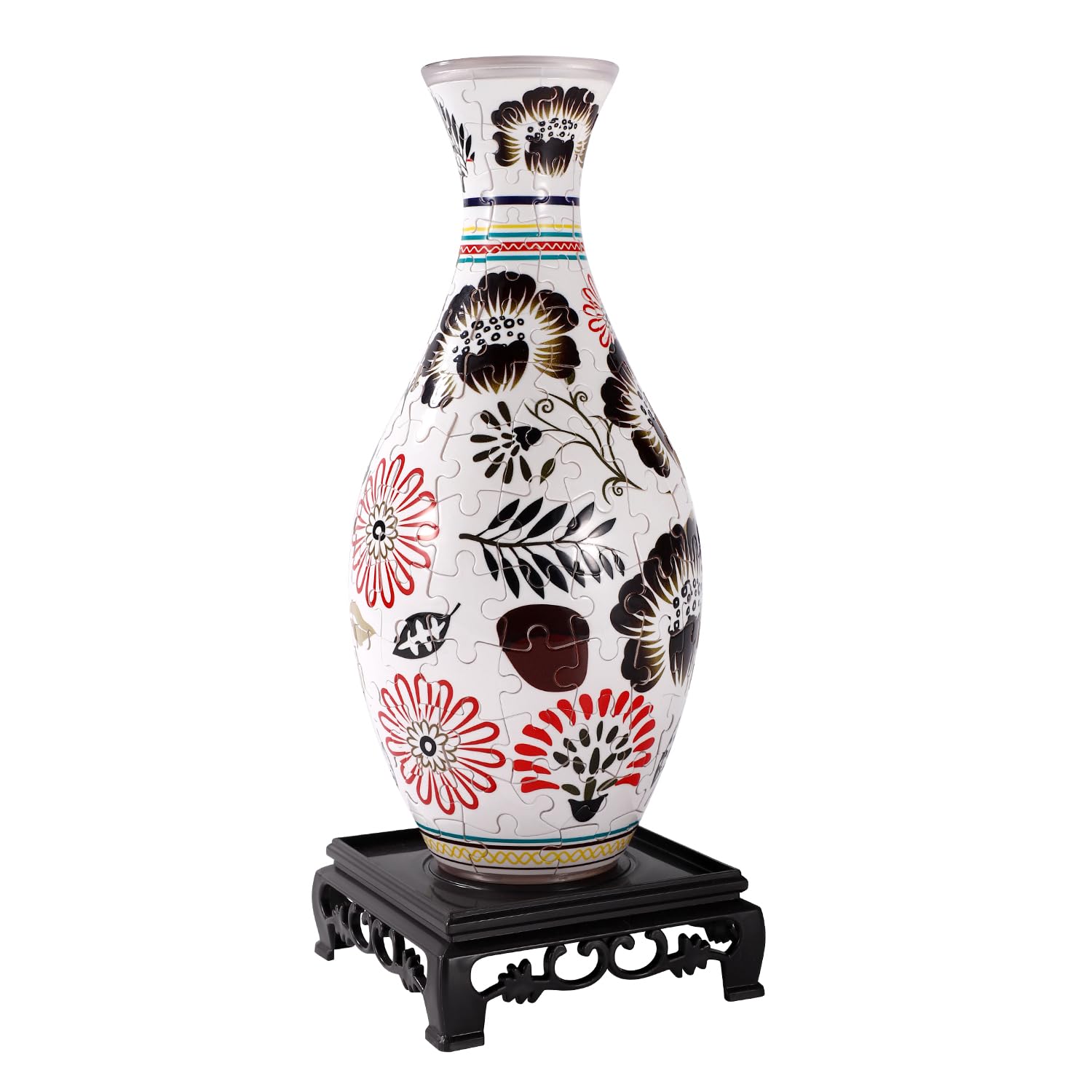 BOXOB 3D Puzzle Flower Vase, Plastic Flower Vase Puzzles for Home Decoration & Flowers Arrangements Special Puzzles Vases Gifts for Puzzle Lovers