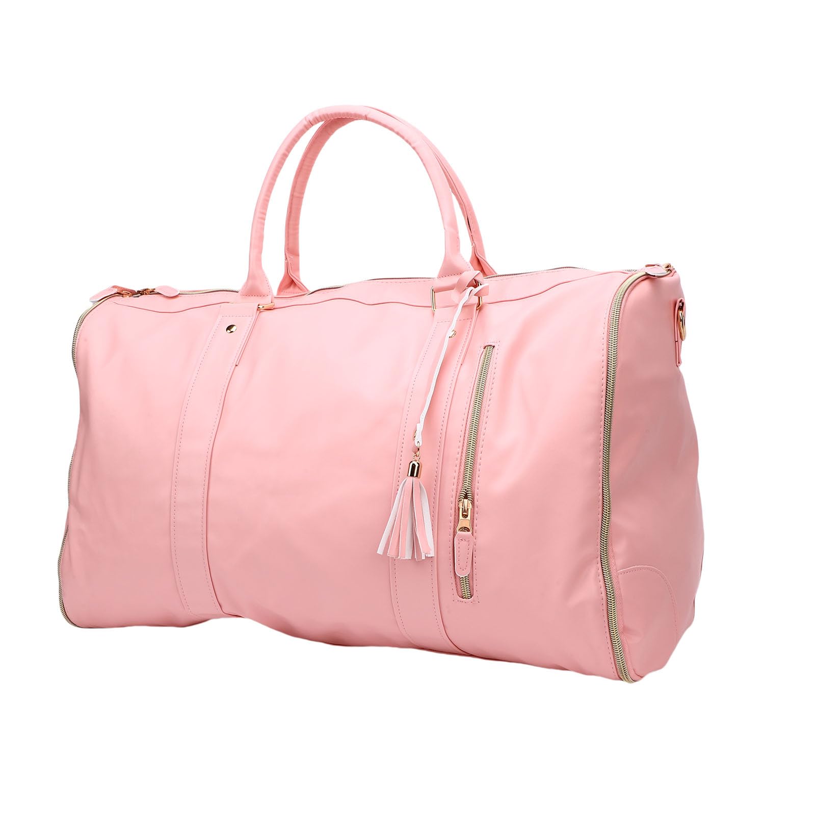 Carry On Garment Duffle Bag with Shoulder Strap for Stylish (Pink)