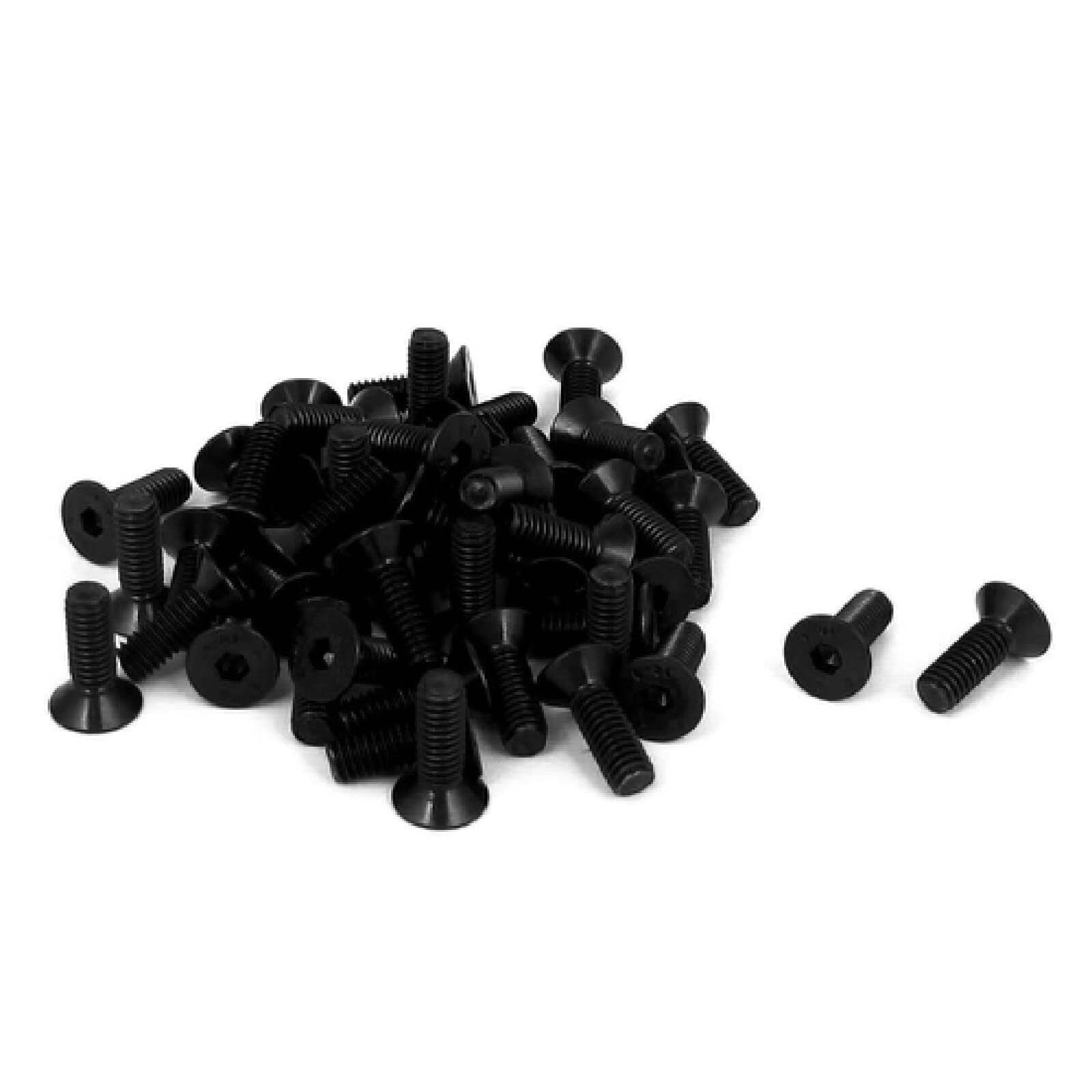 25 Viti M4 Testa Piatta Da 12mm - Nero - Con Chiave Torx - Per Mobili E Fai Da Te - Foto 2