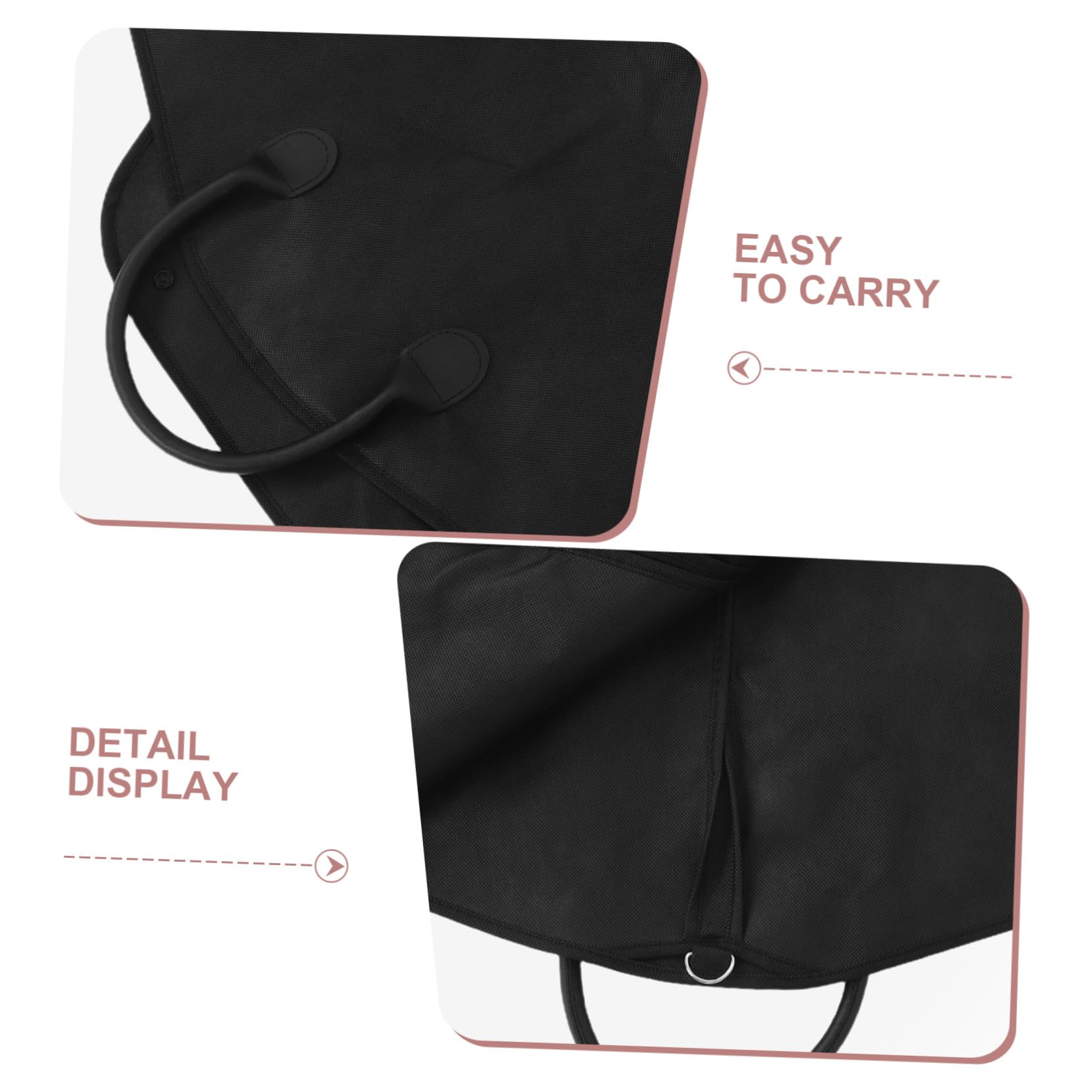 Hemobllo 2 Piezas Fundas para Trajes de Tela No Tejida Protectora Antipolvo con Cremallera y Asa para Viajes y Armarios para Trajes Abrigos y Chaquetas