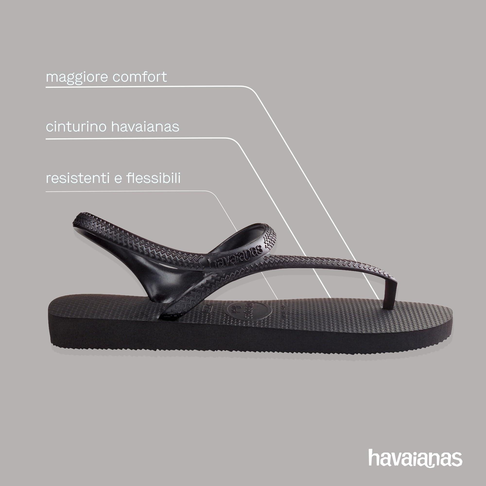 Havaianas - Flash Urban, Sandali Comodi, Eleganti E Versatili, Chiusura Alla Caviglia, Cinturini Incrociati Metallizzati, Donna