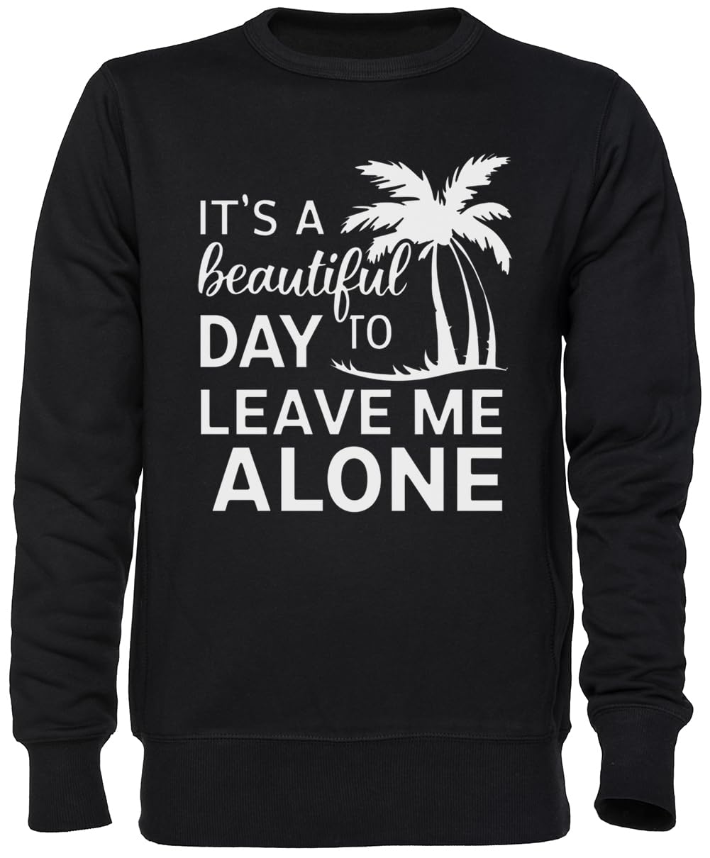 Sweat-shirt noir Its A Beautiful Day pour éviter les interactions indésirables